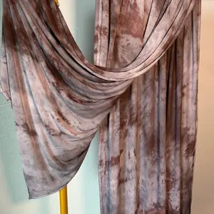 Jersey hand dyed hijab prints