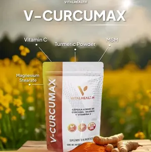 Vital Health V-Curcumax - Natural Turmeric Supplement for Joint Comfort Inflammation Relief & Immune Support - 60 Capsules Holistic Wellness Dietary Supplement