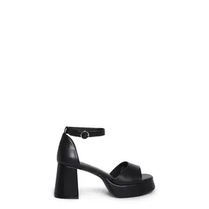 Soft Waltz Platform Sandals - Black