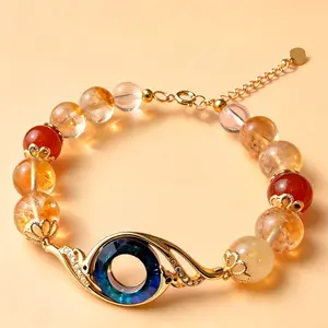 2026 Summer Sweet Style Colorful Beaded 9-Piece Set Rise From the Ashes Natural Phoenix Crystal Bracelet Gift Set,Made with Crystals from Austria, Elegant Fashion Jewelry for Women,Exquisite for Daily Wear and Perfect Gift for Her,Graduation Gifts money