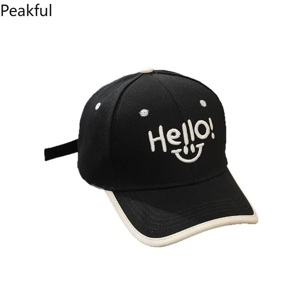 New Adjustable Baseball Cap for Kids – Sun Protection Hat with Cool Letter Embroidery – Windproof Visor for Boys & Girls – Perfect for Outdoor Fun, Travel, and Sports