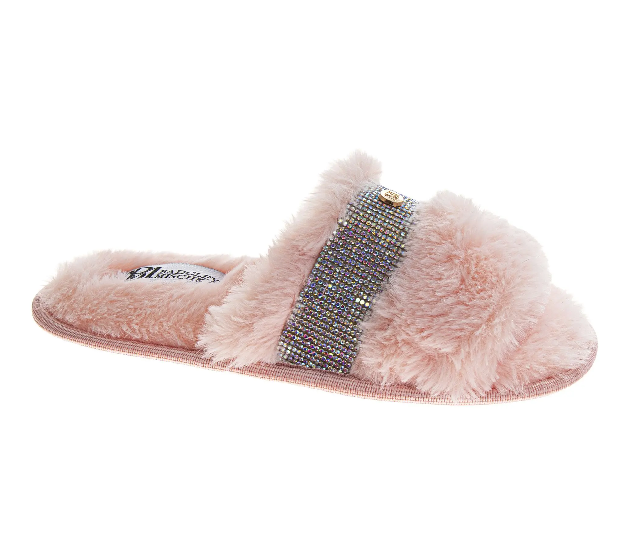 Badgley Mischka Women's Rhinestone Slide Slipper
