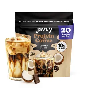 Coconut Mocha Protein Iced Coffee - Premium Whey Protein & Instant Iced Coffees - 100% Natural Cold Brew - Zero Artificial Flavors & Sweeteners, 80 mg Caffeine, No Added Sugar, 20 Servings