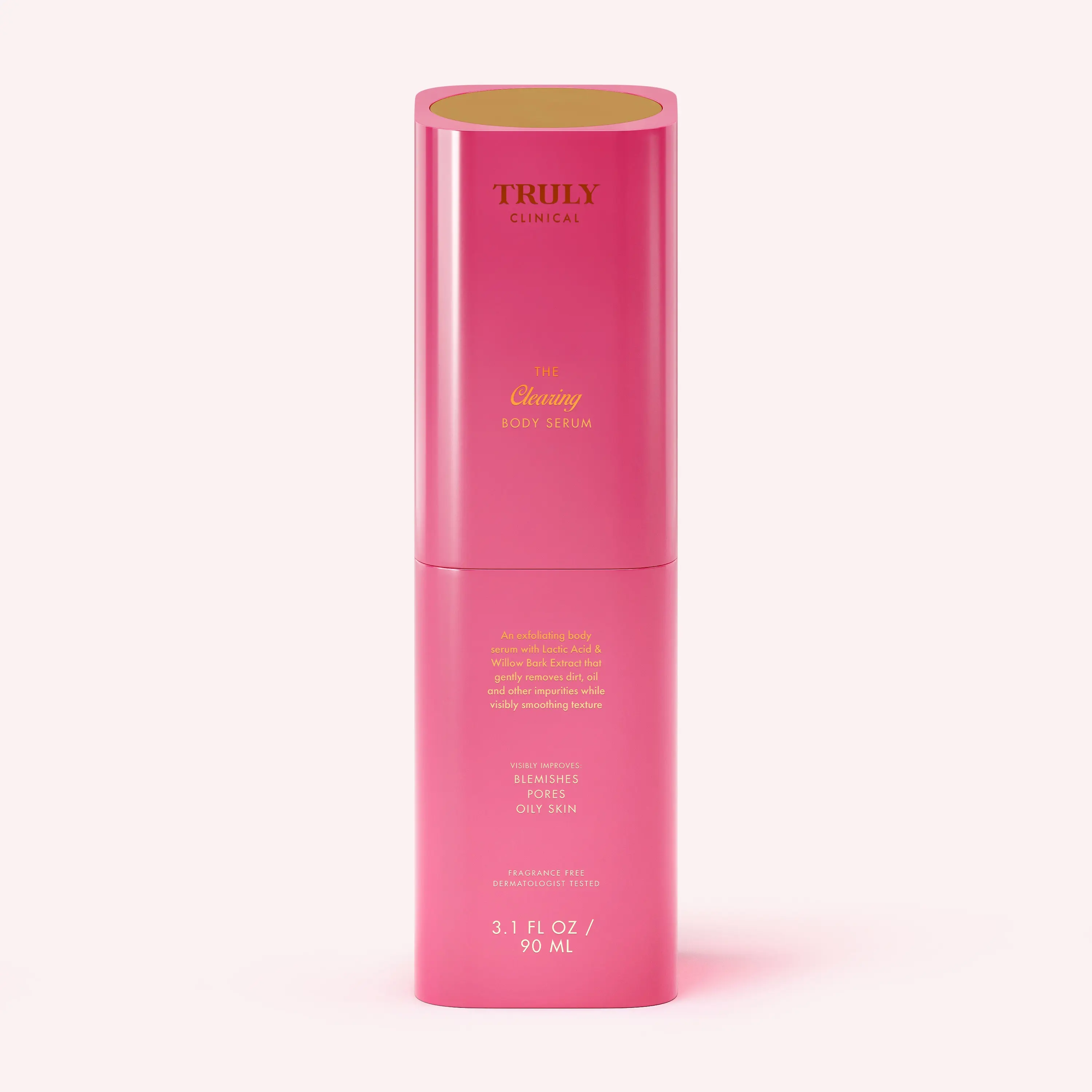 The Clearing Body Serum – Clinical Strength Acne-Fighting Treatment with Lactic Acid & Willow Bark Extract – Targets Body Breakouts, Large Pores & Excess Oil – Clears, Smooths & Balances Skin for a Refreshed, Blemish-Free Body – Dermatologist Tested