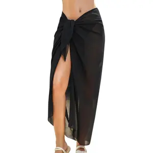 Women's Sheer Chiffon Beach Sarong, Swimsuit Cover-Up, Bikini Wrap for Swimwear Bathing Suits 2026