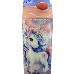 Kids Water Bottle - Customized Drinkware Reusable Tumbler Bottled Washable