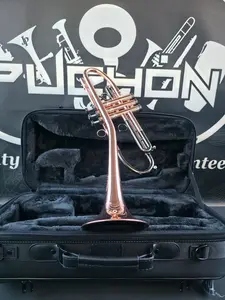 Solario Balam Copper Body & Black Nickel Bb Trumpet - Diagonal Bent 5.25" Big Bell