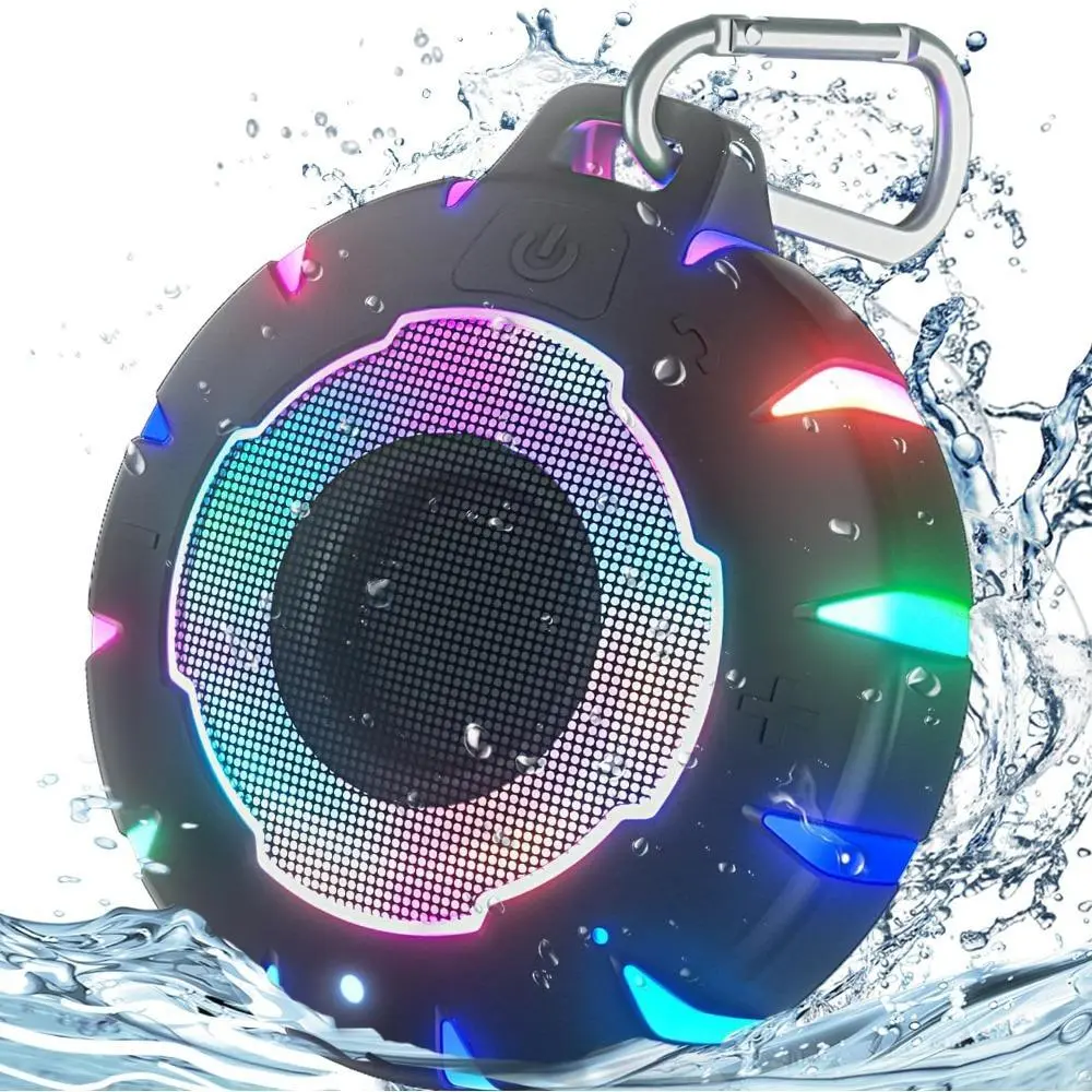 Waterproof Shower Bluetooth Speaker, Durable & Portable with Clear Sound, Ideal for Shower, Pool, Beach, Kayaking – Great Gift for All Ages