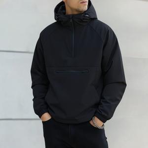 Trendy Men's Beige Hoodie with Zippered Pockets - Medium Size Spring & Autumn Casual Wear Comfortable Stylish Jacket SpringStatements Sweatshirts