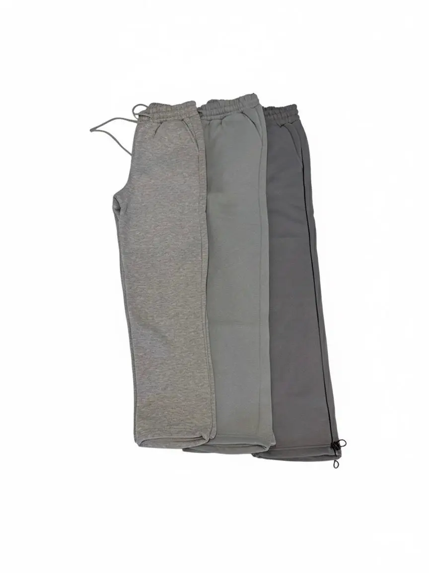 UNISEX NKE BAGGY SWEATPANTS HIGH QUALITY 100% COTTON Comfortable & Durable for Everyday Wear in Soft Grey