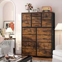 Rustic Brown-16 Drawers