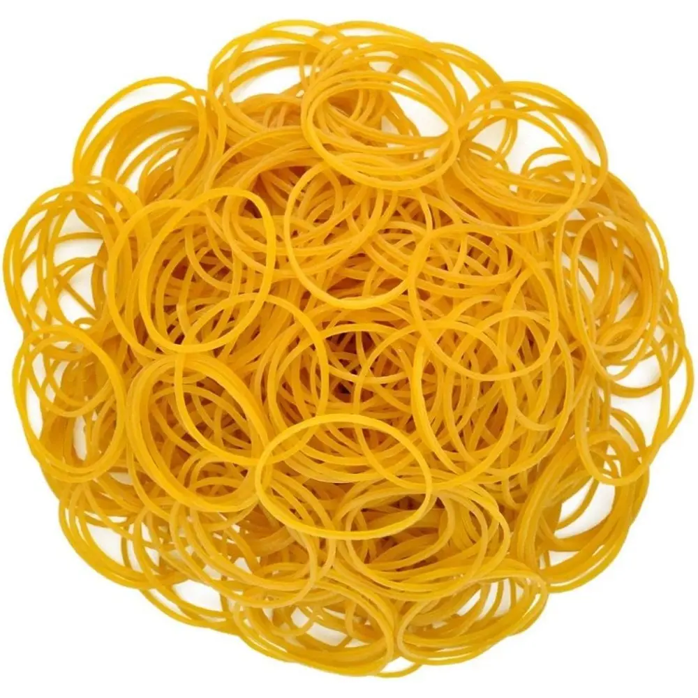 1000 Pcs Natural Rubber Bands Pack, High Tensile Strength, Elastic, Sturdy for Bank Paper Bills Money Dollars, Home Office General Purpose, Elasticity