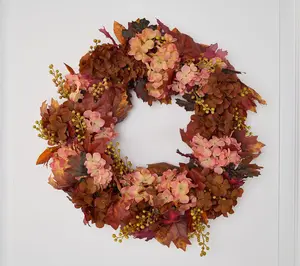 Cozy Cottage by Liz Marie Harvest 24" Hydrangea Wreath