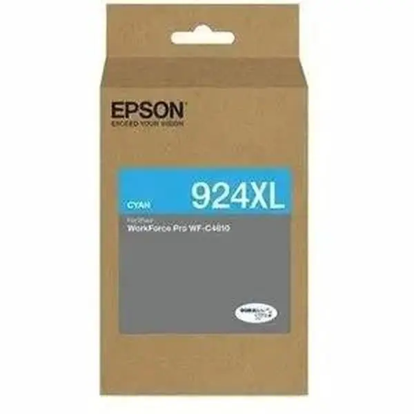 Epson 924xl Original High Yield Cyan Inkjet Cartridge for Efficient Bulk Printing