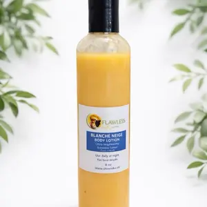 Flawless Blanche Neige Ultra Brightening Body Lotion 8 oz for Daily Use at Night for Best Results