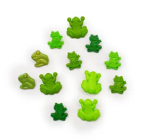 Button Fun- 802 Green Frog Nature Themed Buttons