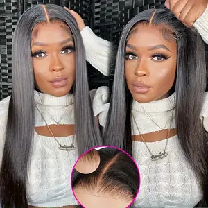 [Glueless Wig] 9X6 7X5 6X4 Real Human Hair Wigs Bone Straight HD Transparent Pre Cut Lace Closure Wig Easy To Go No Glue Need Natural Color FallFreshness TikTokShopBlackFriday
