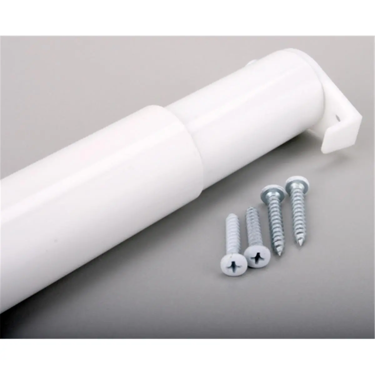 212 MAIN Adjustable Tension Rod for Closets, 48-72 in, Powder Coated White Finish, 1.25" Diameter, 1 Rod, 1.25 Inches, Carded