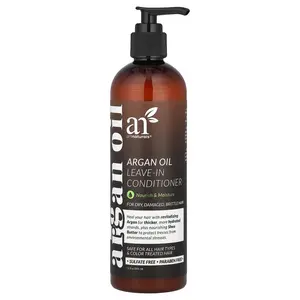 artnaturals Argan Oil Leave-In Conditioner, For Dry, Damaged, Brittle Hair, 12 fl oz (355 ml)