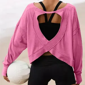 Women's Loose Long-Sleeve Activewear Top 
