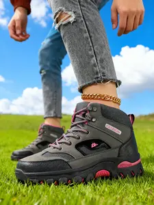 Women's Mid-Calf Hiking Boots, Non-Slip Breathable Shoes for Outdoor Adventure & Cold Weather, Daily Wear & Sports Footwear, Safety Hiking Boots