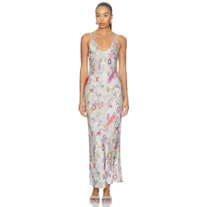 L'AGENCE Akiya Tank Dress in Multi Baroque Toile