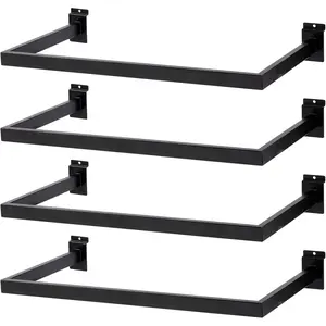 Slatwall U-Shaped Rectangular Tubing Hangrail - 24"x12", Slatwall Accessories and Hangers for Retail Display and  Garment Storage (4)