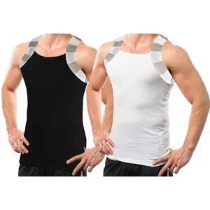Square Cut Tone Trim Tank Top (2 Pack)