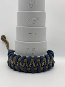 Handmade Cobra Quiver Paracord Bracelet – Adjustable Knot Clasp
