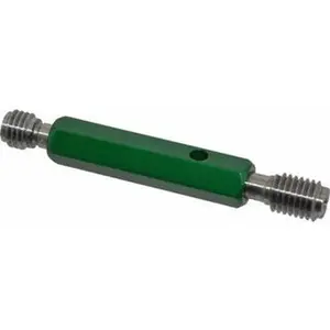 GF Gage Plug Thread Gage: 5/8-11 Thread, 3B Class, Double End, Go & No Go 0.566" Go Pitch Dia, 0.5714" No Go Pitch Dia, Handle Included W0625113BS