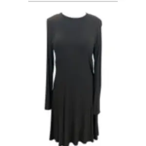 Eileen Fisher Petite Womens Long Sleeve Stretch A-Line Fit & Flare Dress Size PS