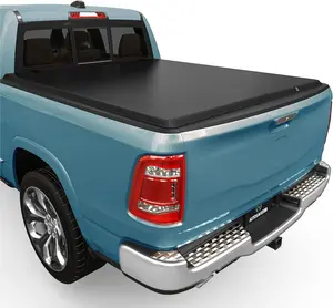 8ft Soft Roll Up Truck Bed Tonneau Cover Compatible with 2002-2018 Dodge Ram 1500；2003-2025 Dodge Ram 2500 3500；2019-2023 RAM 1500 Classic (Exclude RAM BOX Muti-Flex Tailgate)