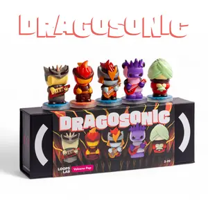 Dragosonic: 5 Figurines Volcano Pop Band