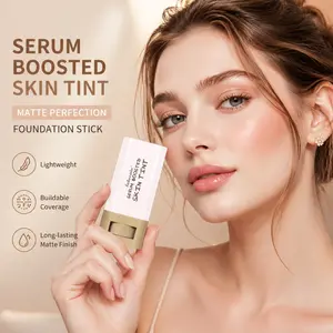 Long-lasting Solid Foundation, 1 Counts Waterproof & Sweatproof Foundation Balm, Hydrating, Lightweight & Silky Texture Hydrate Foundation Moisturizer, Makeup Accessories, Concealer, Moisturize Cosmetic, Flawless, Base