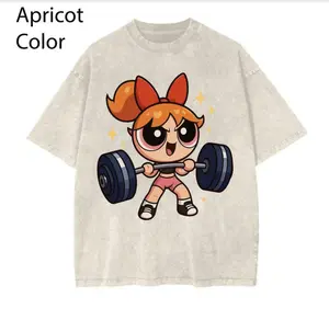 Cute Y2k Blossom #Powerpuffff Girls Gym 2025 Shirt, Gym Shirt, Graphic Gym Shirt, Vintage Washed Tee Contton, Gym Shirt Women, For Men, Ful Size Cotton Menswear