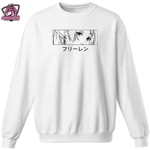 Menswear Classic Retro Washed Cotton Seamless Frieren the Elven Mage Single-Sided Graphic T-Shirt & Sweatshirt/Hoodie - Detailed Anime Apparel for Beyond Journey's End Fans, 251110 Father's Day Gift