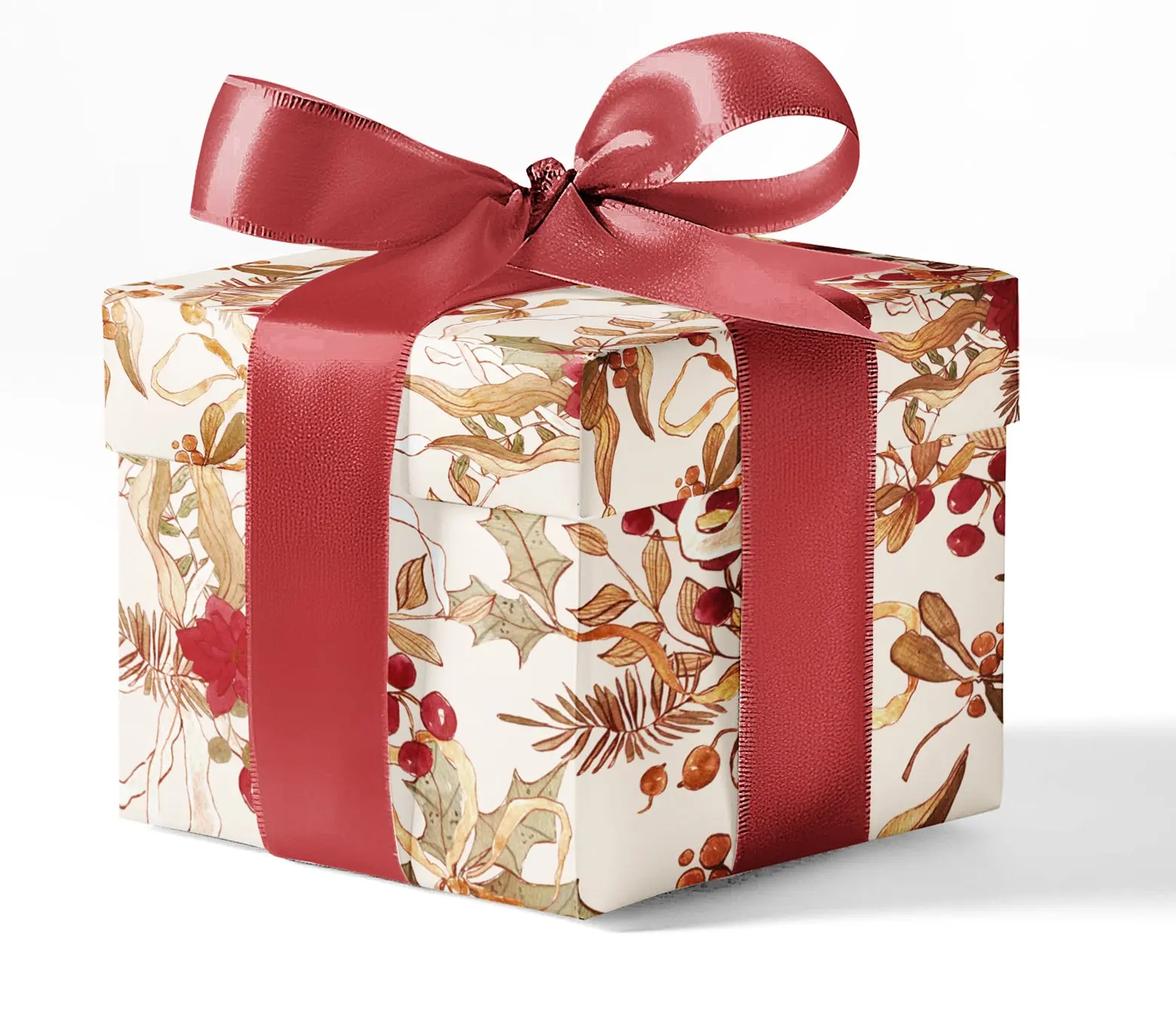 Customizable Holiday Gift Wrapping Paper with Festive Design for Personalized Present Packaging