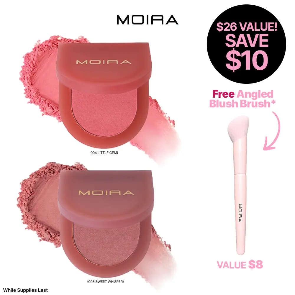 MOIRA | Love Blur Blush Flush Duo | Blush Duo Collection with Soft-Focus Buildable Color