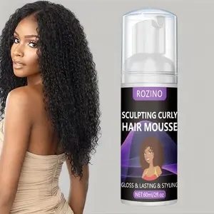 Curly Hair Styling Mousse, Long-lasting Hair Mousse for Bouncy Curls, Curl Defining Cream, Professional Hair Styling Product for Women & Girls