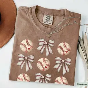 [ Sale Up To 65% ] Comfort Color Coquette Baseball Shirt , Baseball Mom Shirt , Womens Basaball Shirt , Baseball Lover Shirt , Baseball Season