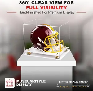 Acrylic Full Size Football Helmet Display Case - Clear (A002/V44)