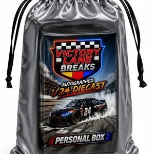 Personal Bag Victory Lane Breaks Autographed NASCAR Driver 1/24 Diecast Collectible Racing Memorabilia