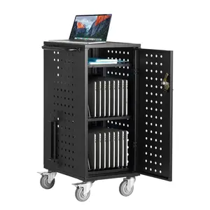 VEVOR Laptop Cart, 20 Device Mobile Charging Cart, Up to 15.6 in Screen Size, Office and Classroom Mobile Charging Cart, for Chromebook, Tablet and LaptopVEVOR Super Brand Day