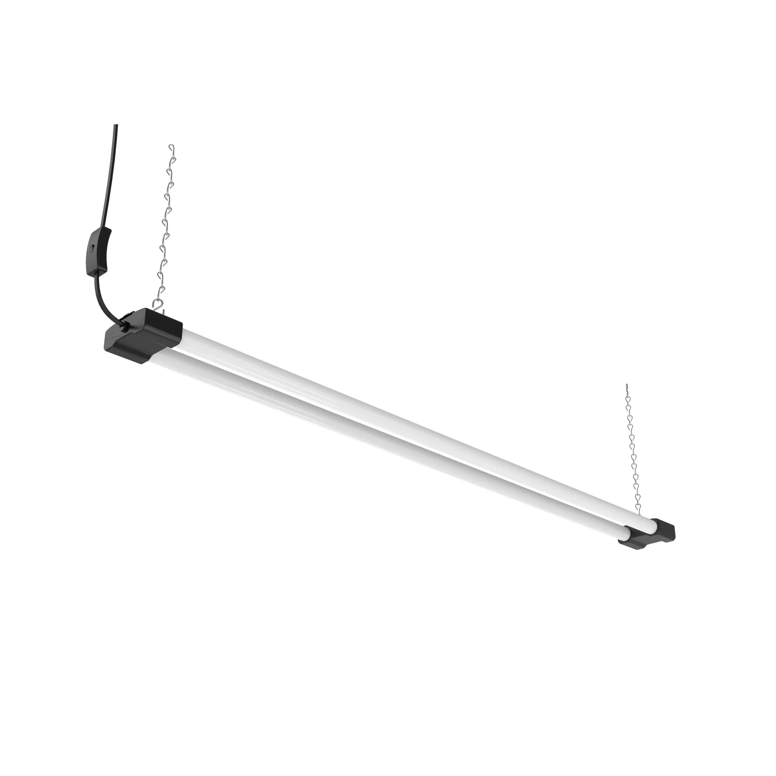 DYMOND 4 FT 40W LED Shop Light Fixture with Inline Switch, Hanging or Flush Mount, Bright Daylight 5000K for Garage Workshop Basement