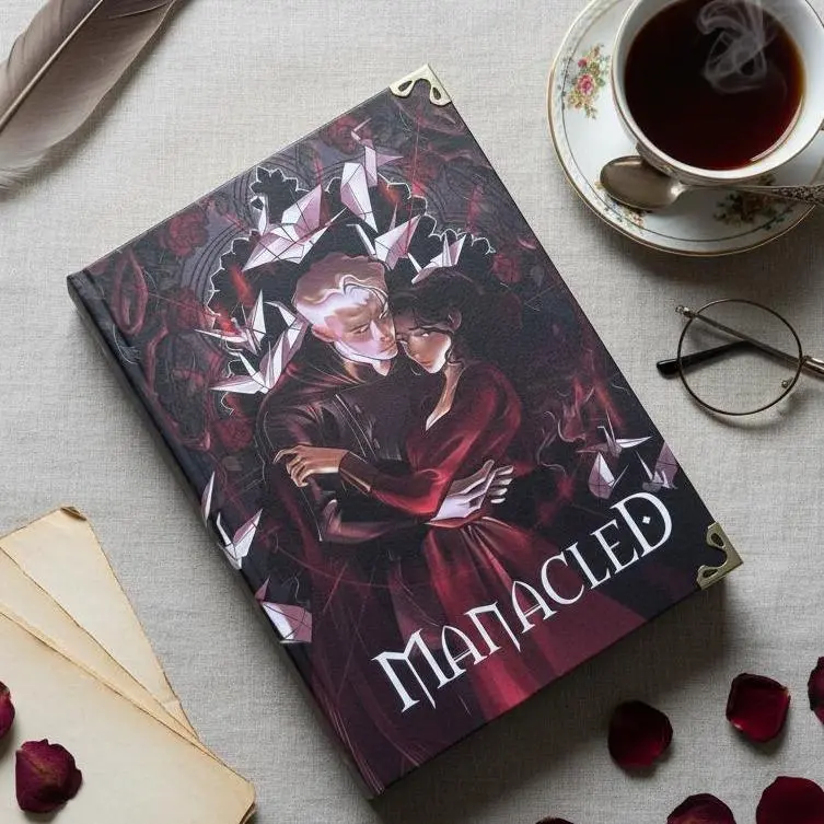 Manacled Handmade Hardcover Book | Dark Fantasy Romance Novel | Size A5