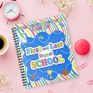 First and Last Days Memory Book, School Years Photo Album with Grade-by-Grade Reflection Pages - A Keepsake for Recording Annual Favorites, Milestones and Growth, Perfect for Commemoration