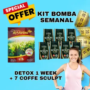Kit Semanal Té Divina + 7 Sculpt coffee ( detox + lowfast ) Beverage