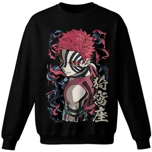 Akaza – Upper Moon 3 Oversized T-Shirt, Comfor Colors Shirt, Sweatshirt, Fall T-Shirt, Cute Anime Tee, Gift For Her Him 25920