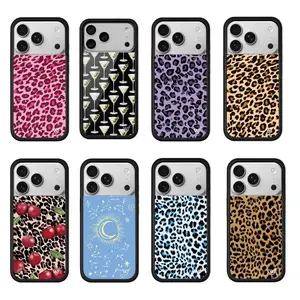 New Wildflower Leopard Cherry Phone Case for iPhone 17 Pro Max 16 Plus 17 Air 12 13 14 15 16 Cover 3D WF Cartoon Protective Cove