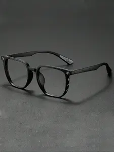 Unisex Vintage Style Eyeglasses, Trendy Casual Full Rim Eyeglasses for Everyday Use, Fashion Accessories for Outdoor Activities